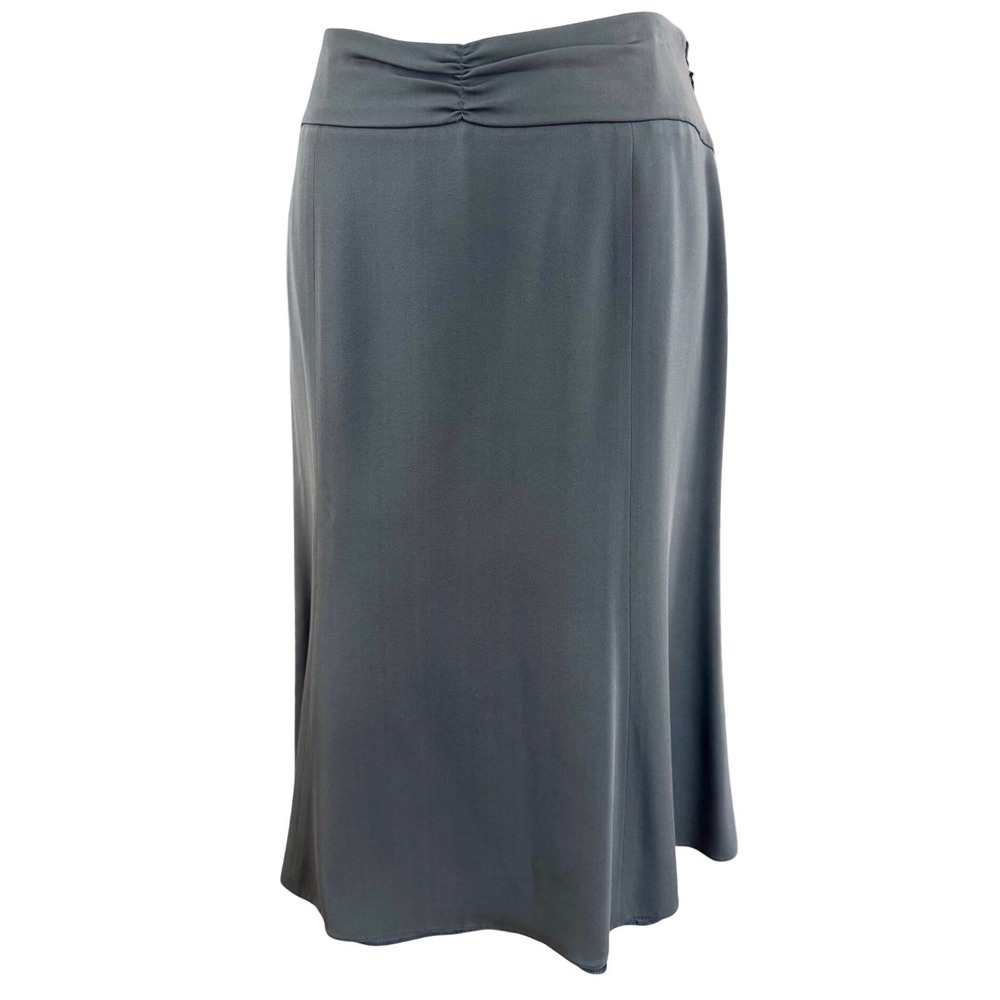Georgio Armani 100%Silk Gray Lined Skirt Made‎ in Italy XL 44. EUC - Picture 2 of 9